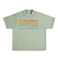 Oil Green to those accustomed to privilege Urban Heavy Tee - MaliasSmallBusiness