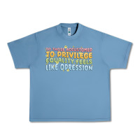 Pebble Blue to those accustomed to privilege Urban Heavy Tee - MaliasSmallBusiness