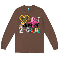 Chestnut my first day of 2nd grade Long Sleeve Tee - NancyCooperArtShop