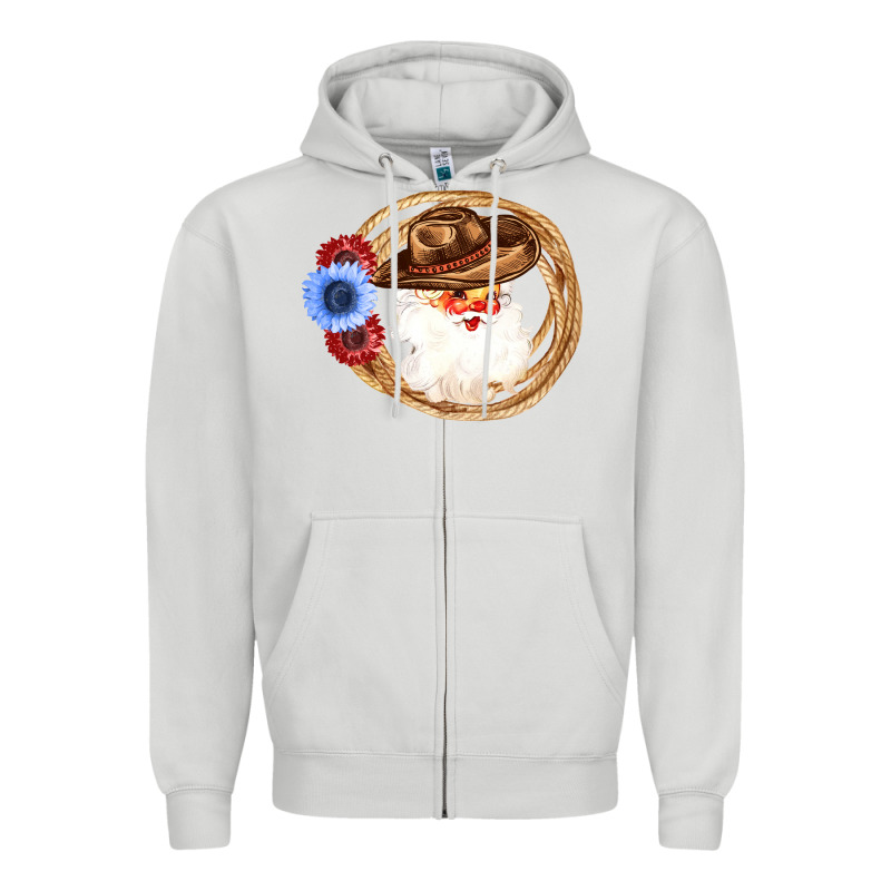 Cowboy Santa Zipper Hoodie by Bettercallsaul | Teevron