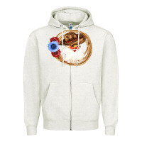 Oatmeal Heather Cowboy Santa Zipper Hoodie - Bettercallsaul