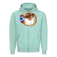 Seafoam Cowboy Santa Zipper Hoodie - Bettercallsaul