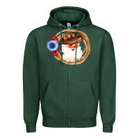 Sports Green Cowboy Santa Zipper Hoodie - Bettercallsaul
