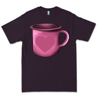 Plum Valentine's Day heart mug Premium Tee - AdoDesignShop