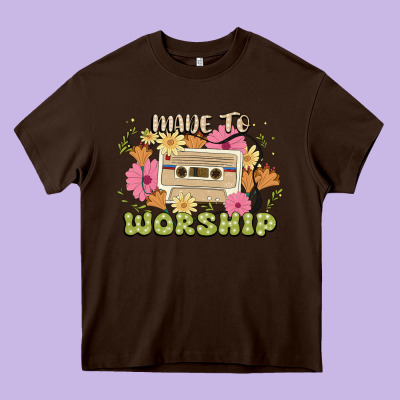 Made To Worship Heavy Core Tee Designed By Jahusdesignshop