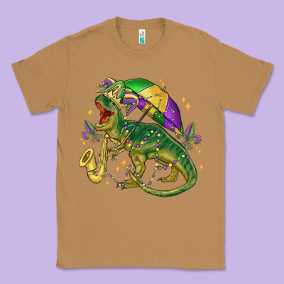 Mardi Gras Tree Rex Classic Tee Designed By Maliassmallbusiness