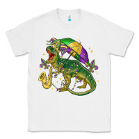White mardi gras tree rex Classic Tee - MaliasSmallBusiness