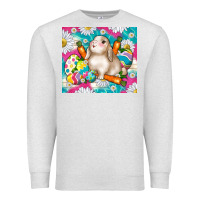 Oatmeal Heather easter day rabbit Premium Sweatshirt - TumblerDesignByShophia