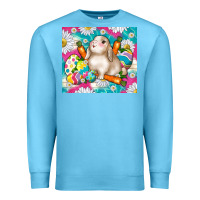 Ocean Blue easter day rabbit Premium Sweatshirt - TumblerDesignByShophia
