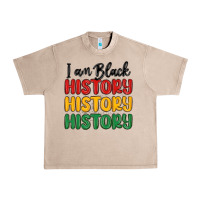 French Oak i am black history Urban Heavy Tee - MaliasSmallBusiness