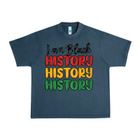 Midnight Navy i am black history Urban Heavy Tee - MaliasSmallBusiness