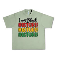 Oil Green i am black history Urban Heavy Tee - MaliasSmallBusiness