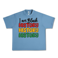Pebble Blue i am black history Urban Heavy Tee - MaliasSmallBusiness