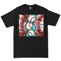 Black baseball leopard cowhide turquoise Premium Tee - JahusDesignShop