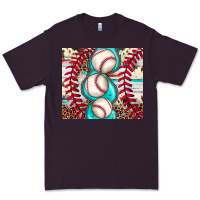 Plum baseball leopard cowhide turquoise Premium Tee - JahusDesignShop