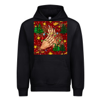 Christmas Nails And Trees With Leopard And Plaid Seamless Pattern Bbs Urban Hoodie | Teevron