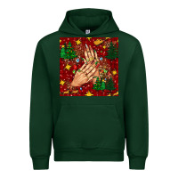 Forest Green christmas nails and trees with leopard and plaid seamless pattern bbs Urban Hoodie - BundleAndBundleShop