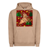 Pigment Burro christmas nails and trees with leopard and plaid seamless pattern bbs Urban Hoodie - BundleAndBundleShop