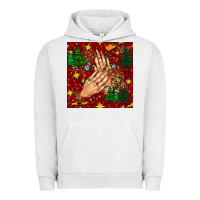 Pigment Lunar Rock christmas nails and trees with leopard and plaid seamless pattern bbs Urban Hoodie - BundleAndBundleShop