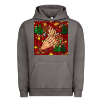 Pigment Tornado christmas nails and trees with leopard and plaid seamless pattern bbs Urban Hoodie - BundleAndBundleShop