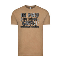 Vintage Coffee in may we wear gray brain cancer awareness Vintage Tee - MaliasSmallBusiness