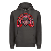 Smoke valentines heart rainbow Premium Hoodie - JahusDesignShop