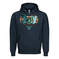 Navy Joy Christmas Zipper Hoodie - Bettercallsaul