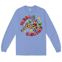 Colony Blue merry christmas deer Long Sleeve Tee - MaliasSmallBusiness