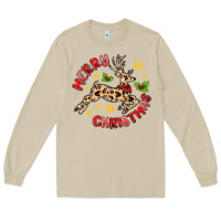 Mushroom merry christmas deer Long Sleeve Tee - MaliasSmallBusiness