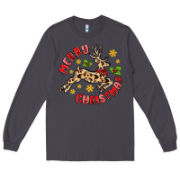 Smoke merry christmas deer Long Sleeve Tee - MaliasSmallBusiness