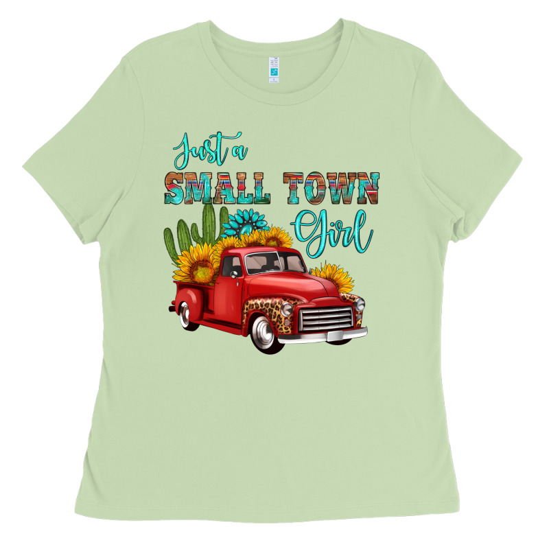 Just A Small Town Girl With Car Ladies Tee by HRA Design Shop | Teevron