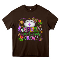 Chocolate Brown picu mardi gras crew Heavy Core Tee - AdoDesignShop