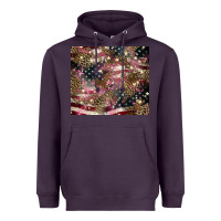 Plum American flag leopard pinktumbler Heavyweight Hoodie - HowdyJamesFarm