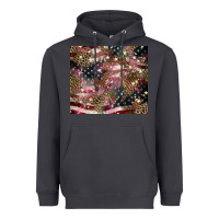 Smoke American flag leopard pinktumbler Heavyweight Hoodie - HowdyJamesFarm