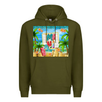 Army Green summer mini Premium Hoodie - TumblerDesignByShophia