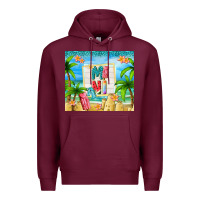 Burgundy summer mini Premium Hoodie - TumblerDesignByShophia