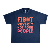 Navy fight poverty not poor people Urban Heavy Tee - MaliasSmallBusiness