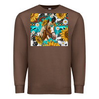 Chestnut cowhide aztec horse Premium Sweatshirt - TumblerDesignByShophia