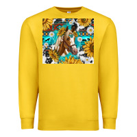 Lemon cowhide aztec horse Premium Sweatshirt - TumblerDesignByShophia