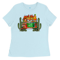 Baby Blue cinco de mayo truck Ladies Tee - RacoonDesign