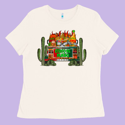 Cinco De Mayo Truck Ladies Tee Designed By Racoondesign