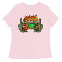 Bubblegum Pink cinco de mayo truck Ladies Tee - RacoonDesign