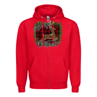 Red Merry Christmas Deer Zipper Hoodie - Bettercallsaul