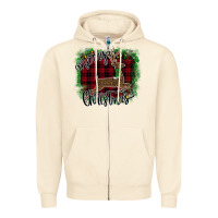 Sandshell Merry Christmas Deer Zipper Hoodie - Bettercallsaul