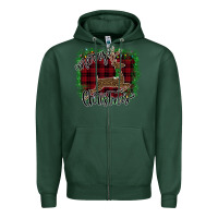 Sports Green Merry Christmas Deer Zipper Hoodie - Bettercallsaul