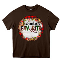 Chocolate Brown custom name santas favorite nurse Heavy Core Tee - AdoDesignShop