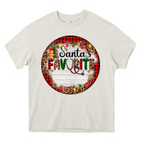 Cream custom name santas favorite nurse Heavy Core Tee - AdoDesignShop