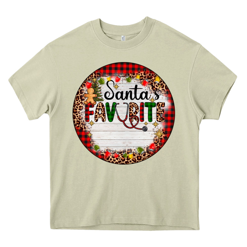 Custom Name Santas Favorite Nurse Heavy Core Tee by AdoDesignShop | Teevron