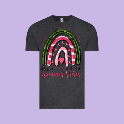 Summer Vibes Vintage Tee Designed By Maliassmallbusiness