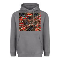 Storm American flag leopard tumbler Heavyweight Hoodie - HowdyJamesFarm